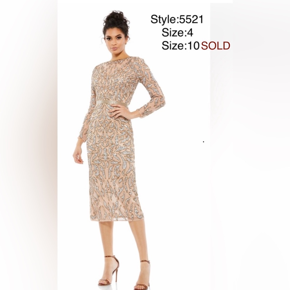 Embellished sheath midi dress
